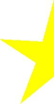 【CC0】黄色星(半分)の画像素材