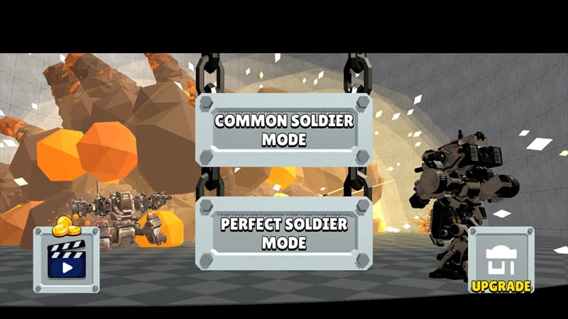 自作ゲーム『I'm a Perfect Soldier』のタイトル画面